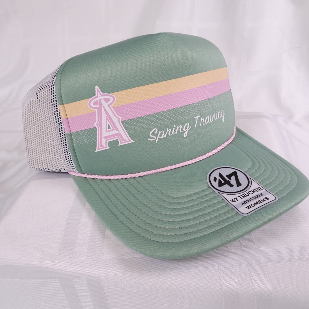 47 LA Angels Spring Training hat. Trucker style, mesh‎ with snap back